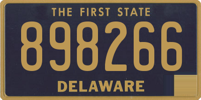 DE license plate 898266