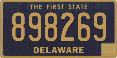 DE license plate 898269