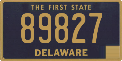 DE license plate 89827