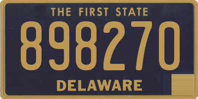 DE license plate 898270