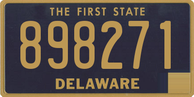 DE license plate 898271