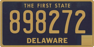 DE license plate 898272