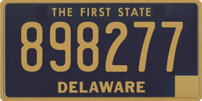 DE license plate 898277