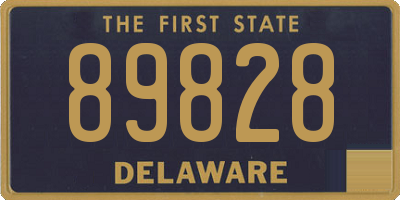 DE license plate 89828