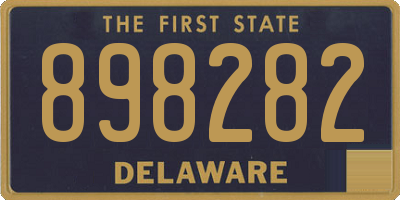 DE license plate 898282