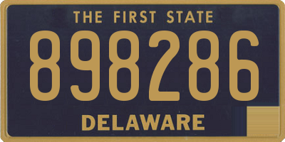 DE license plate 898286