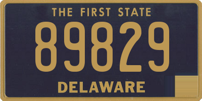 DE license plate 89829