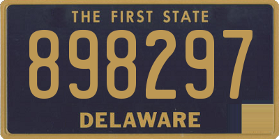 DE license plate 898297
