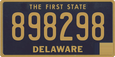 DE license plate 898298