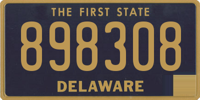 DE license plate 898308