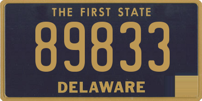 DE license plate 89833