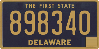 DE license plate 898340