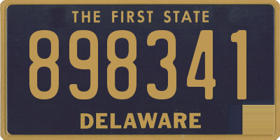 DE license plate 898341