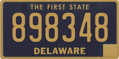DE license plate 898348