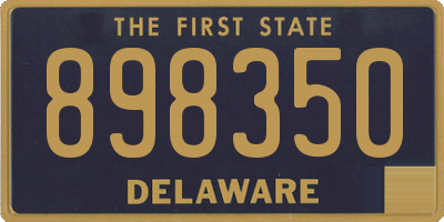 DE license plate 898350