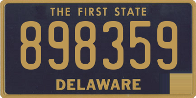 DE license plate 898359