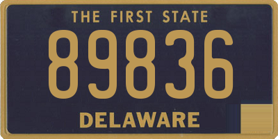 DE license plate 89836