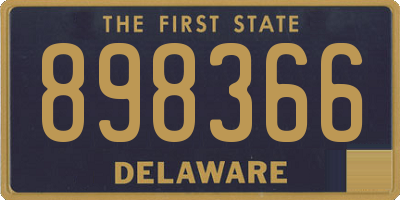 DE license plate 898366