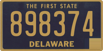 DE license plate 898374