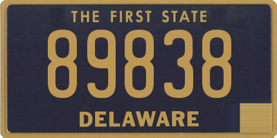DE license plate 89838