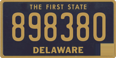 DE license plate 898380