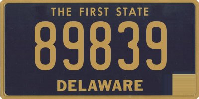 DE license plate 89839