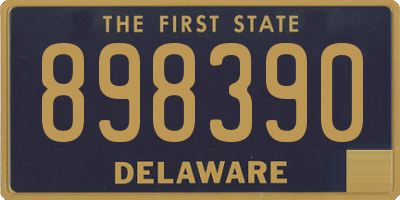 DE license plate 898390