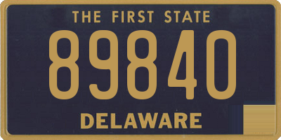 DE license plate 89840
