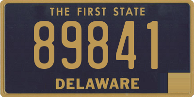 DE license plate 89841
