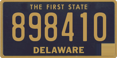 DE license plate 898410