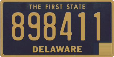 DE license plate 898411