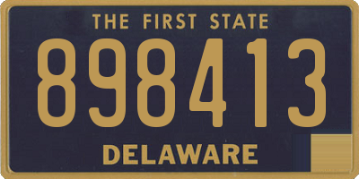 DE license plate 898413