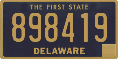 DE license plate 898419