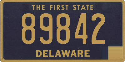 DE license plate 89842