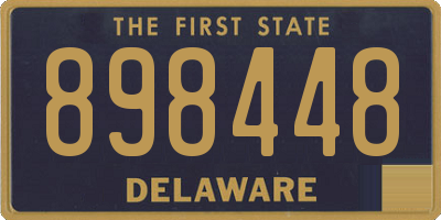 DE license plate 898448