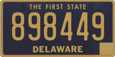 DE license plate 898449