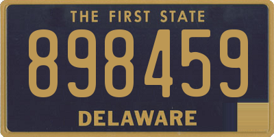DE license plate 898459