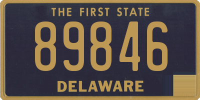 DE license plate 89846