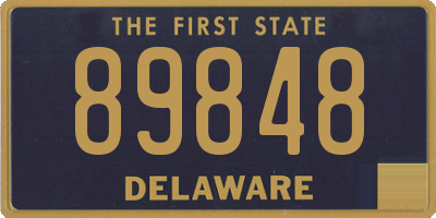 DE license plate 89848