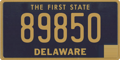 DE license plate 89850