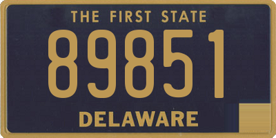 DE license plate 89851
