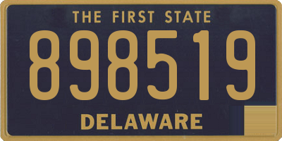 DE license plate 898519