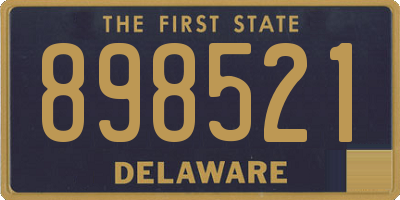 DE license plate 898521