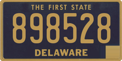 DE license plate 898528