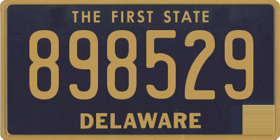 DE license plate 898529