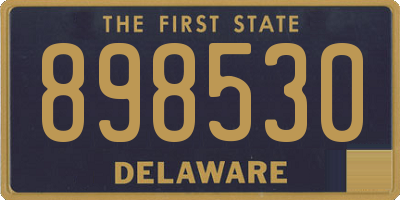 DE license plate 898530