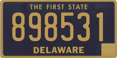 DE license plate 898531