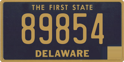 DE license plate 89854