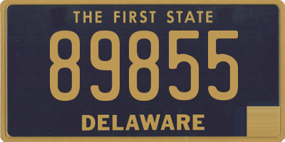 DE license plate 89855