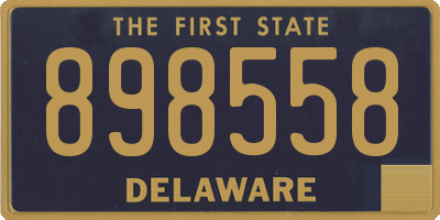 DE license plate 898558